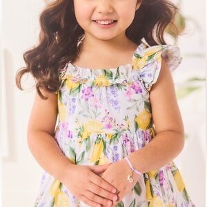 Janie and Jack Lemon and Floral Print Dress 18-24M NWT